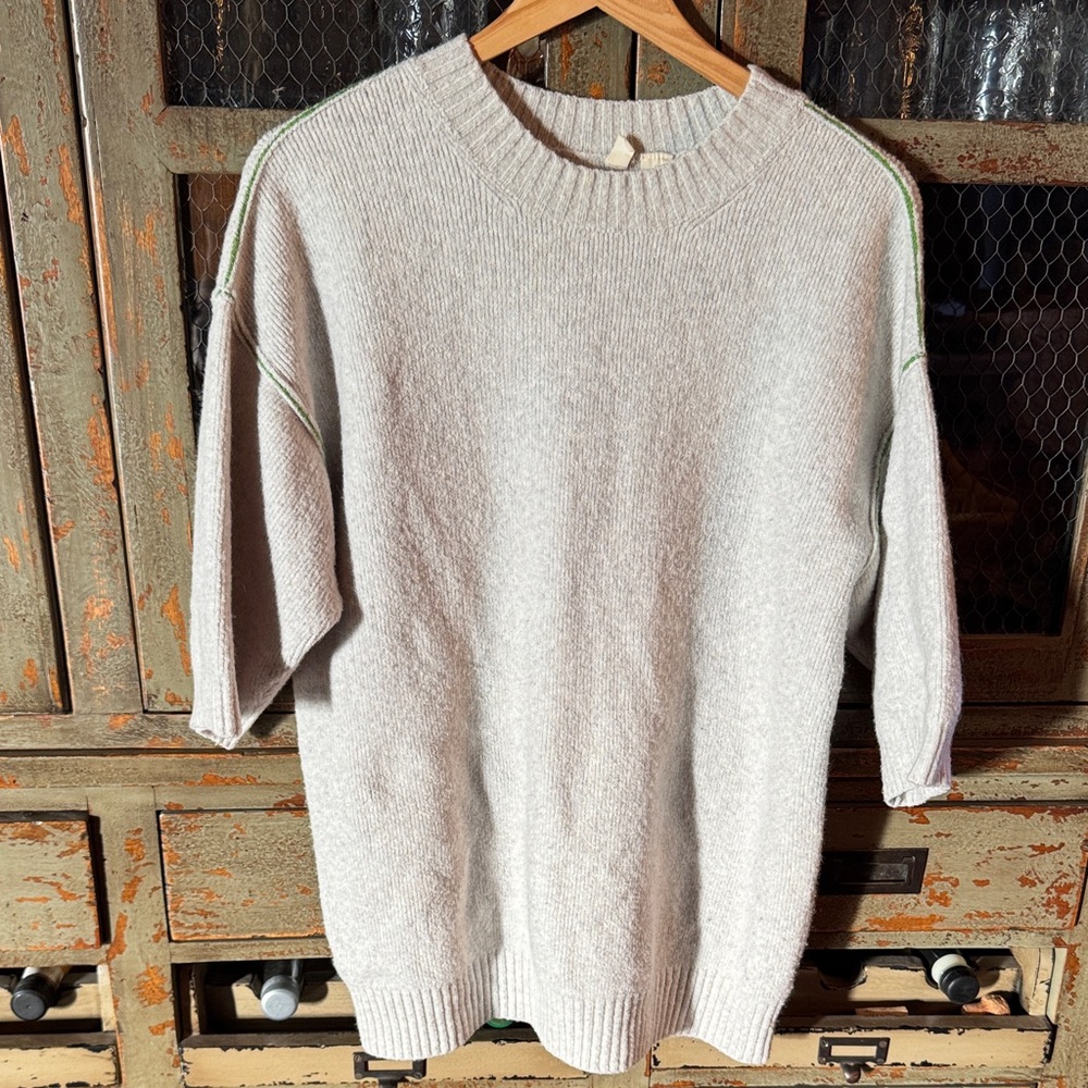 Moth Light Gray Men's Crewneck Sweater